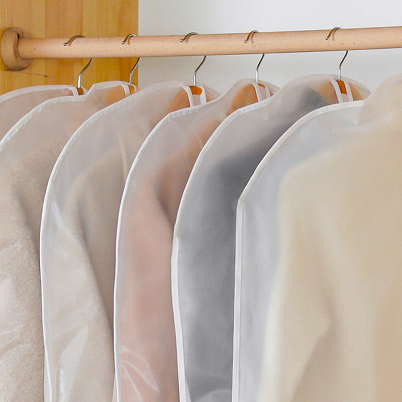 1pcs Transparent Clothing Covers Garment Suit Dress Jacket Clothes Coat Dustproof Cover Protector Travel Bag Dust Cover