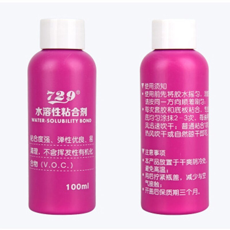 Original 729 inorganic glue water solubility bond adhesive for assemble table tennis rubber and blade to racket ping pong game