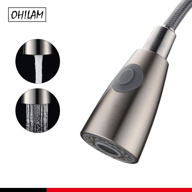 ciągnąć w dół kran głowica robić spryskiwacza zlewozmywak kuchenny zamienna dysza część kran głowica kran kuchenny opryskiwacz wylewka matowy nikiel