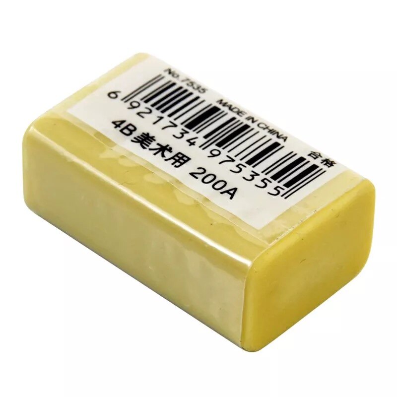 deli 7535 eraser 4b rubber 200a Large drawing rubber soft eraser