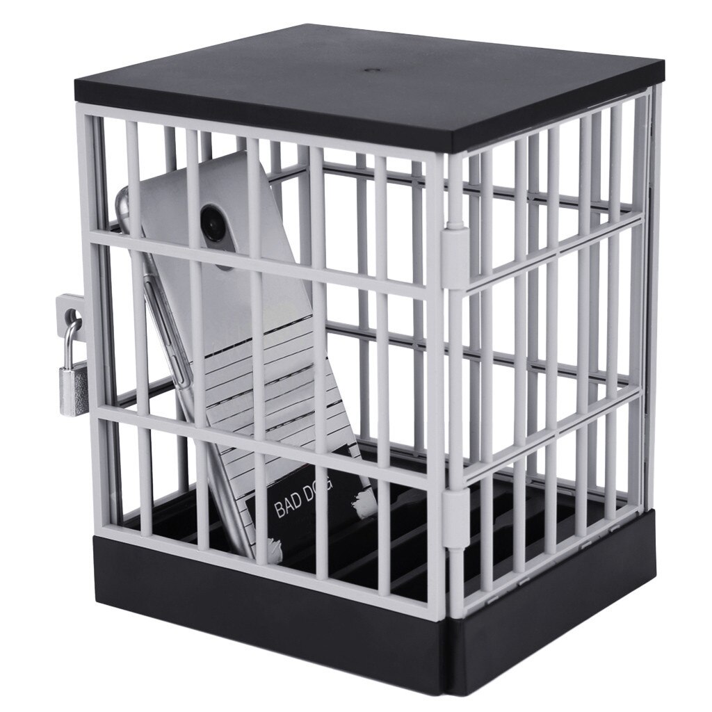 Mobile Phone Jail Cell Prison Lock Up Safe Smartphone Home Table Office Gadget Storage Box Drawer Organizer Container Mobile