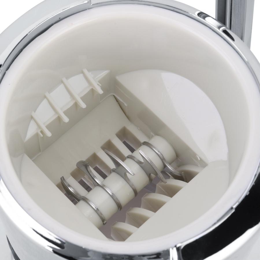 Round Shape Hand Crank Manual Ice Crusher Shaved Ice Machine Kitchen Tool Ice Maker Machine Stainless Steel