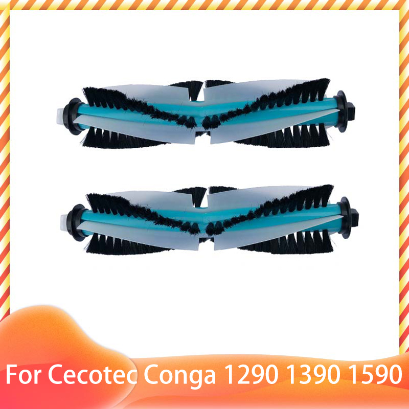 Compatible con Cecotec Conga 1290 1390 1590, accesorios, rodillo, Cepillo Lateral principal, filtro Hepa, fregona, repuestos: Rosa