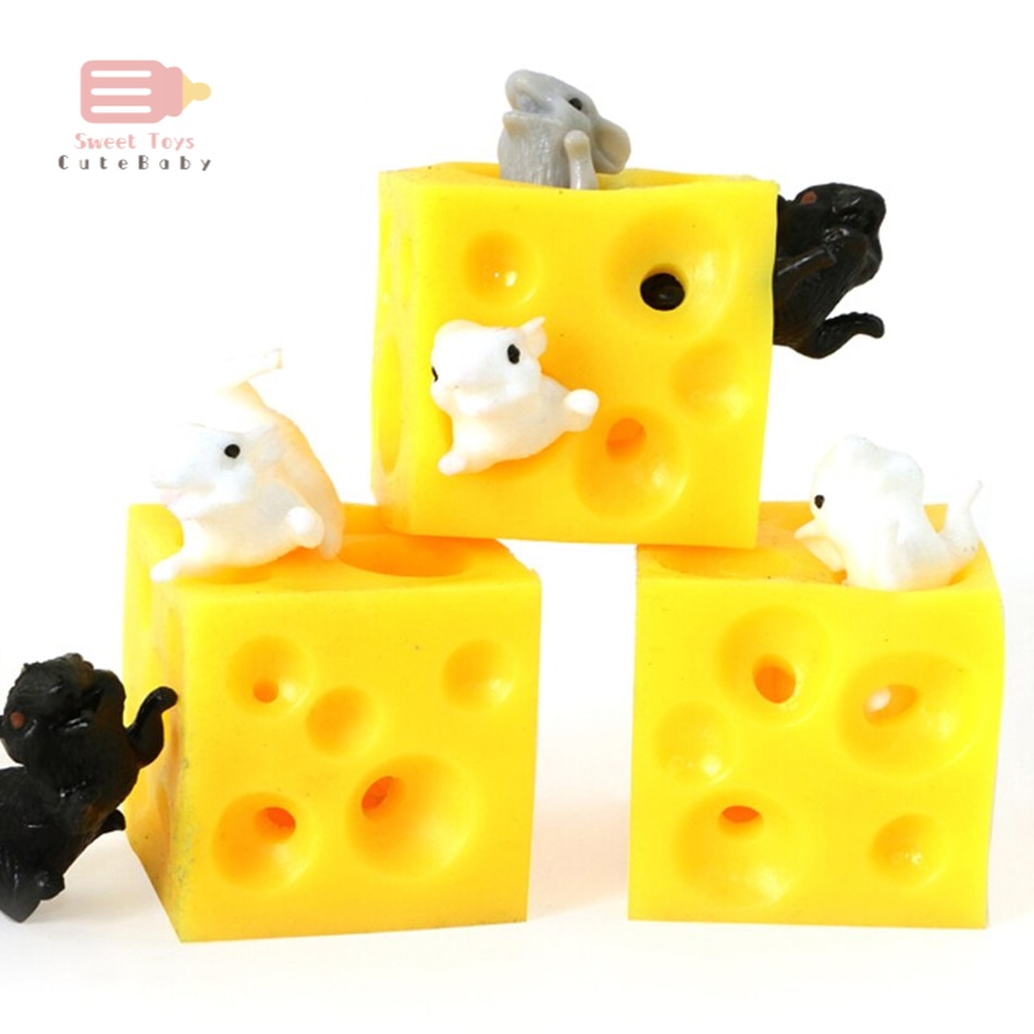 Muis En Kaas Speelgoed Luiaard Verstoppertje Stress Relief Speelgoed 2 Squishable Cijfers En Kaas Blok Stressbusting Fidget Speelgoed