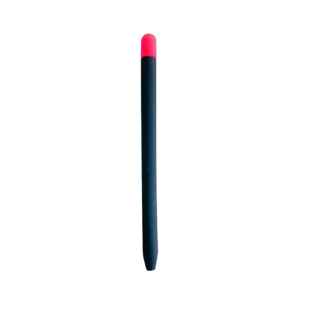 Étui de protection du stylet pour tablette Apple Pencil 2, en Silicone, antidérapant, de couleur assortie, avec capuchon de stylo: Black