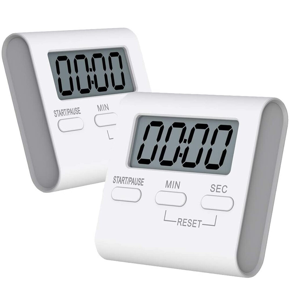 Digital Kitchen Timer Magnetic Countdown Timer with Loud Alarm Big Digits Back Stand for Cooking Classroom Teachers Not Battery