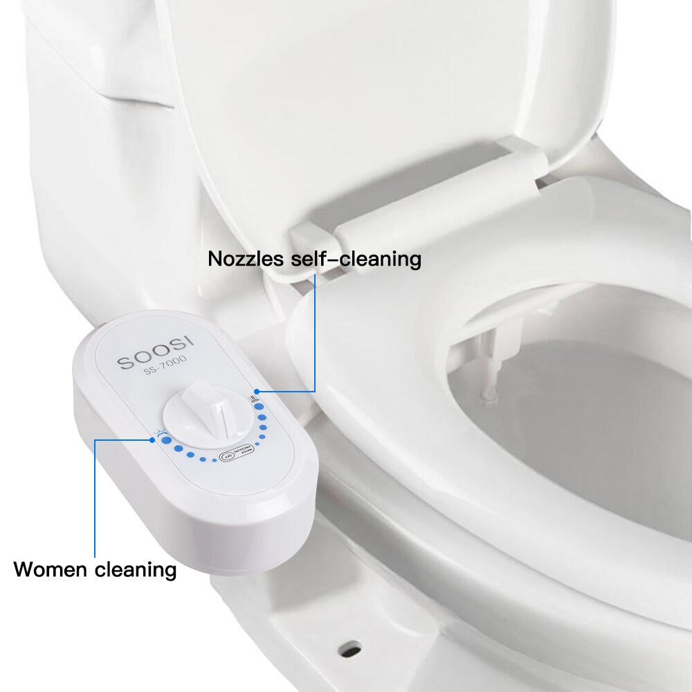 Enkele Nozzle Mechanische Bidet Toilet Seat Accessoires Niet-Elektronische Wc Koud Water Zelfreinigende Klassieke Soosi 7000