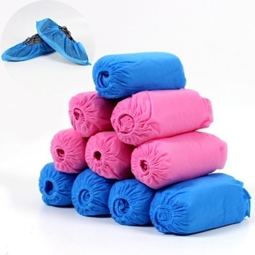 100 Stuks Wegwerp Overschoen Waterdichte Stofdicht Antislip Schoen Cover Kind Student Volwassen Non-woven Schoen Cover voet Cover
