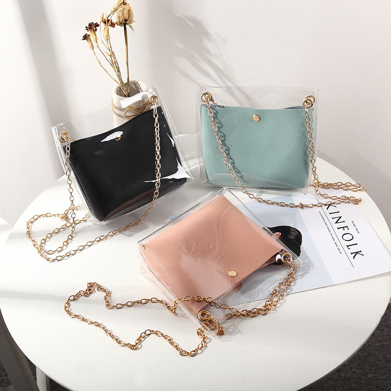 2019ins Vrouwen Transparante Crossbody Kleine Handtassen Luxe Schoudertas Vrouw Mini-Satchel Handtas Dames Handtassen Voor