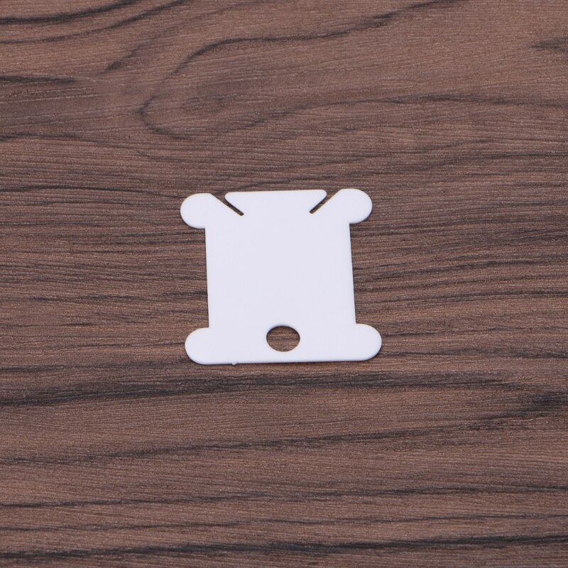 100Pcs Embroidery Floss Craft Thread Bobbin Cross Stitch Storage Holder Plastic