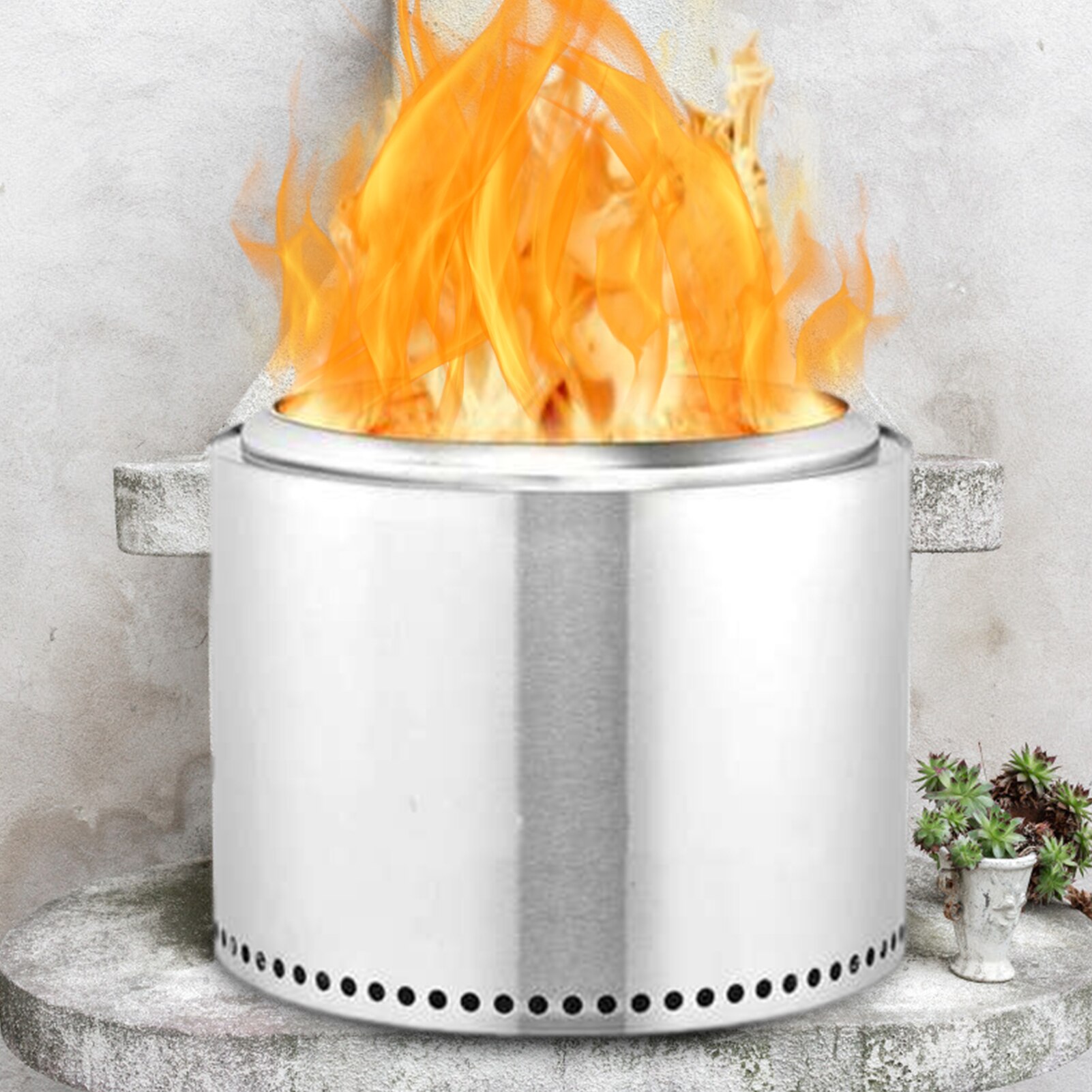 Stainless Steel Winter Heating Stove Suitable For Indoor, Camping, Charcoal Outdoor Wood Stove Portable Grilling Stove