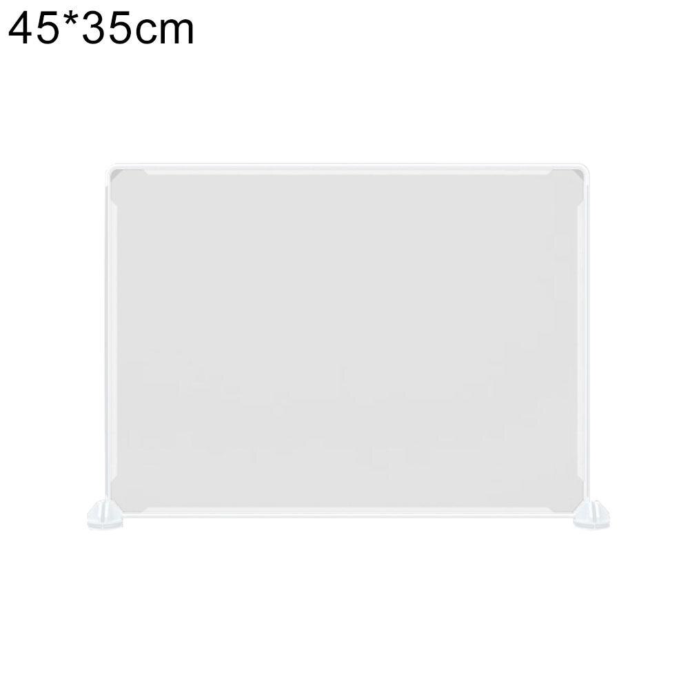 Cork Boards Office Classroom Desktop Table Clear Anti Droplet Partition Screen Divider Board: Clear 45x35cm