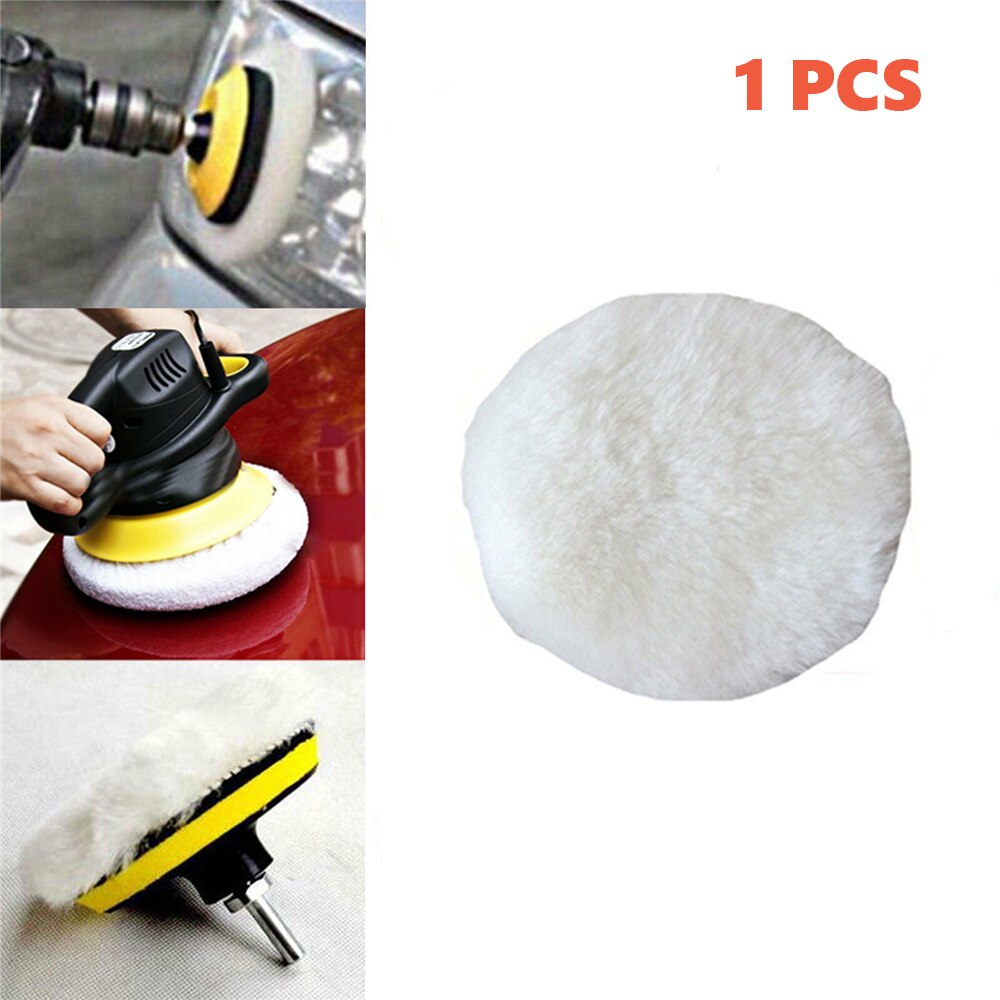 9-10 tum ull sammet bil polering hjul set bil polermatta pad motorhuv mjuk mikrofiber polering motorhuv buffing pad skydd: 1 st