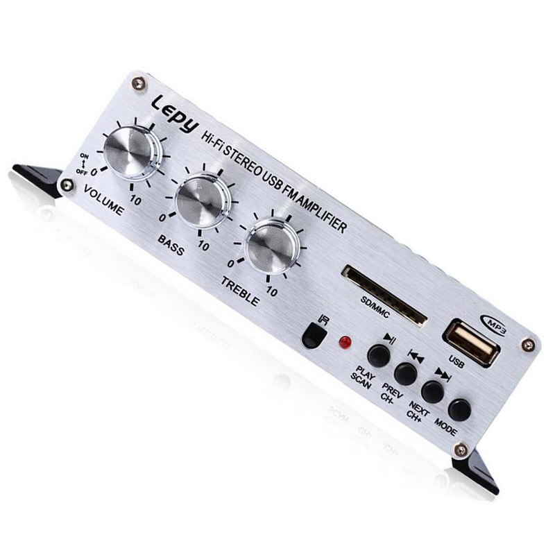 Car Amplifier Remote Control USB FM Small Amplifier Motorcycle Small Power Amplifier 2x15W RMS 2Inch Output Power Amplifier