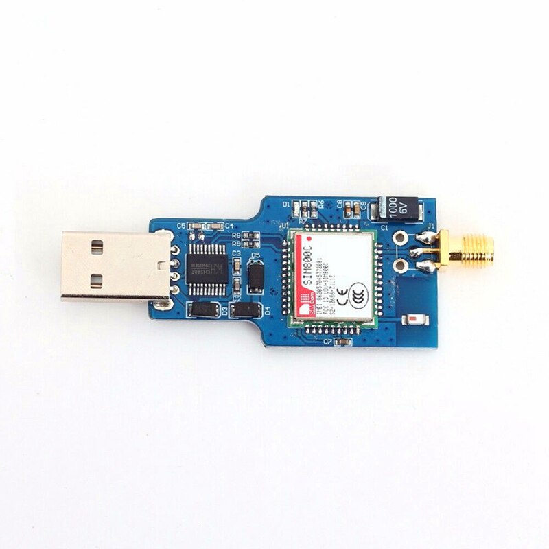 Usb To Gsm Serial Gprs Sim800C Module Bluetooth Computer Control + Antenna