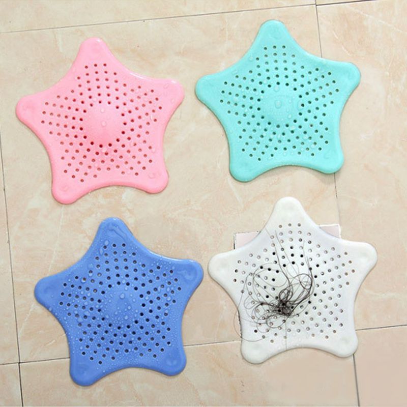 Kitchen Sink Strainer Silicone Drain Stopper Star Shaped Drain Cover Shower Drain Covers Kitchen Sink Accessories Gadgets &