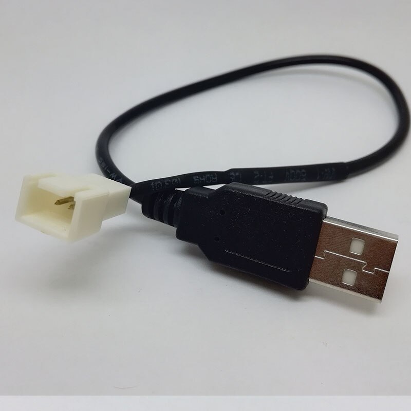 10pcs USB A male to Fan 2pin 3-Pin 3pin Adapter Cable for 5V