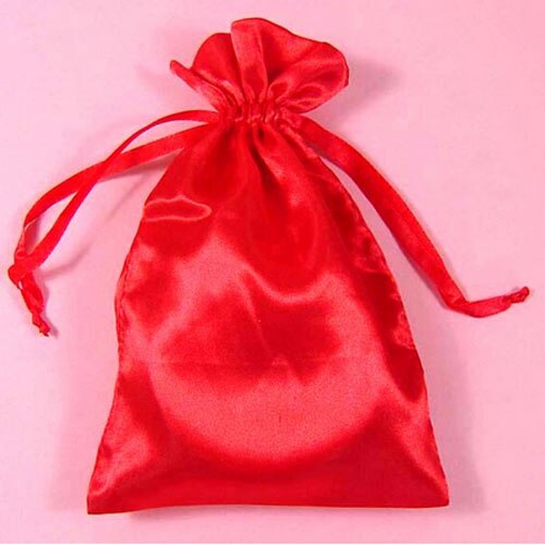 Macchia di seta dei monili Sacchetto Del Regalo 8x10cm(3 "x 4") pacchetto di 100 può stampare il marchio di Trucco Sacchetto di Imballaggio Sacco: 100pcs red bag