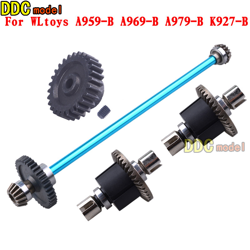 Wltoys A949-B A959-B A969-B A979-B K929-B Afstandsbediening Rc Auto Onderdelen Upgrade Metal Gear Differentieel: lichtgeel