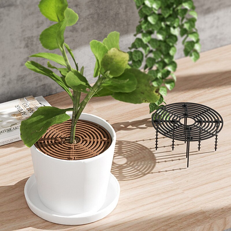 Zwarte Bloem Pot Cover Plant Bodem Voorkomen Huisdier Beschermende Covers Praktische Tuin Beschermen Planten Beugel Levert