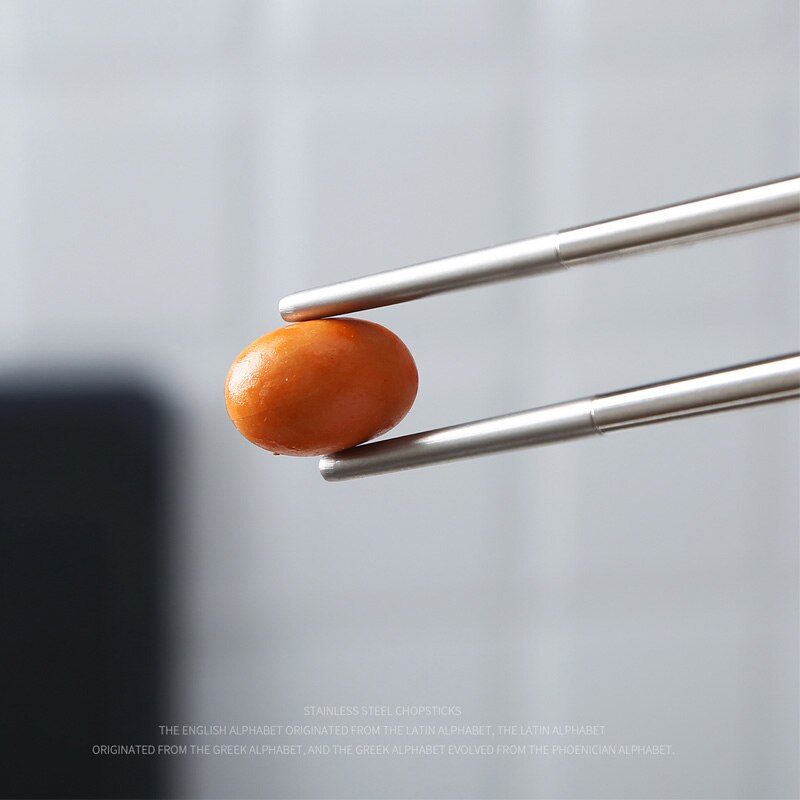 1 Pair Stainless Steel Chinese Chopsticks Japanese Wand Metal Food Sticks Korean Sushi Noodles Chopsticks Reusable Food Stick