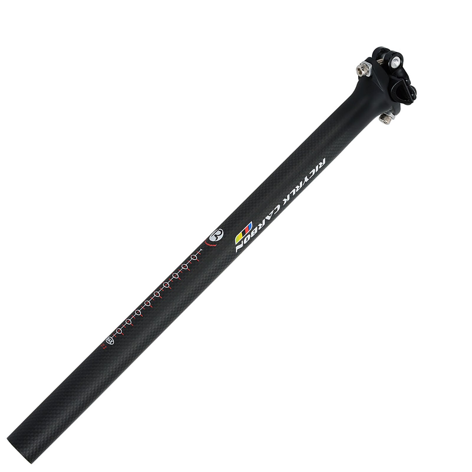 Tija de sillín de carbono , 27,2, 30,8 o 31,6mm, tubo de asiento de fibra de carbono para bicicletas de montaña y carretera, 125g