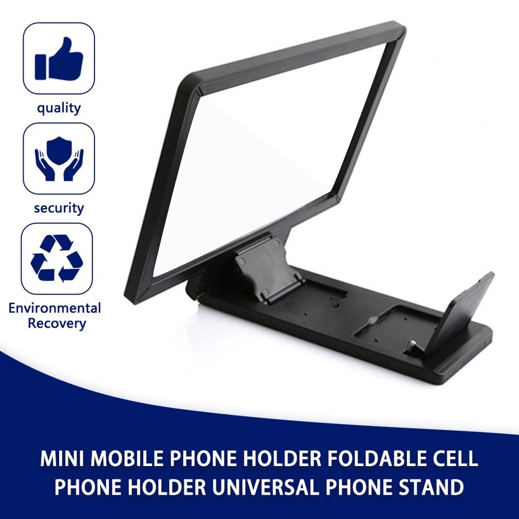 Mobile Phone Screen Magnifier Eyes Protection Display 3D Video Screen Amplifier Folding Enlarged Expander Stand LESHP