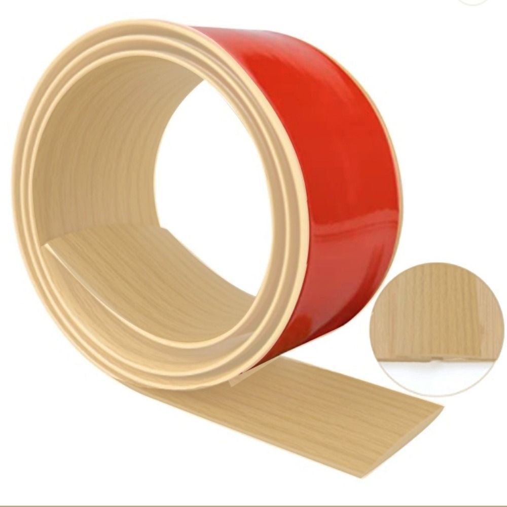 Self Adhesive Carpet To Tile Edging Trim Strip Cuttable Threshold Cover Doorway Divider Strip Wear-resistant Flat Button Strip: Orange