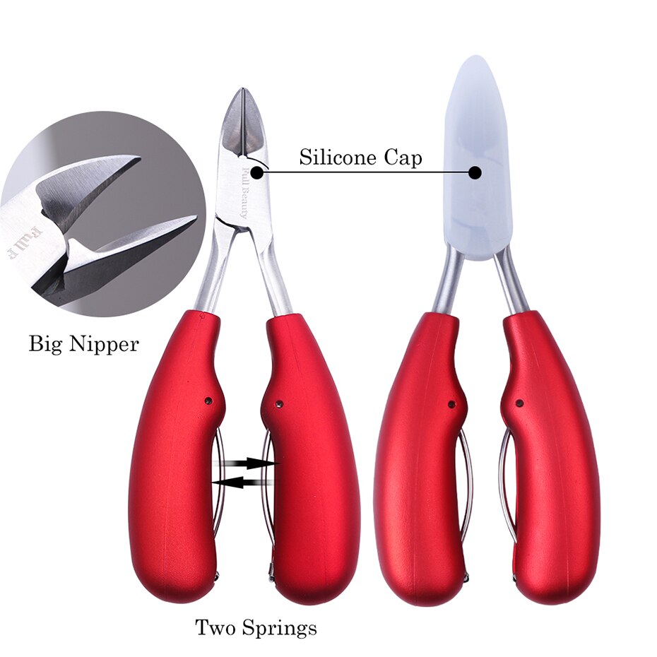 Död hud remover nail art verktyg guld silver nagel nagelband nipper trimning pedikyr vård nagelsax rostfri manikyr  ch1586