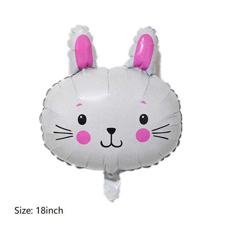 Mini ballons tête d'animal 18 pouces/mini | Ballon gonflable en aluminium pour décoration de fête d'anniversaire, ballon de mariage pour: 6