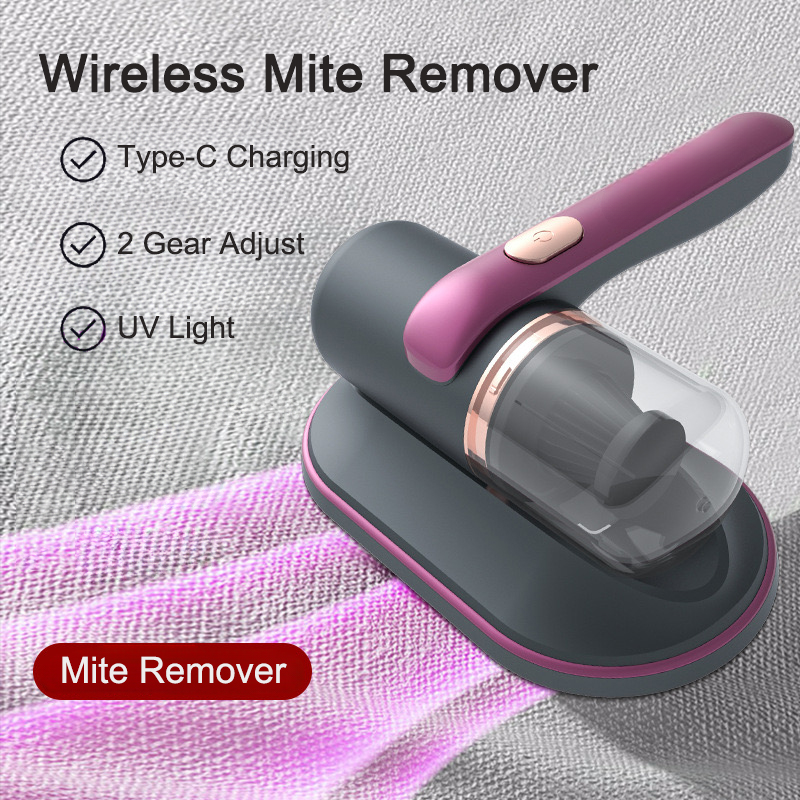 Huishoudelijke Matras Stofzuiger Ultraviolette Sterilisatie Machine Thuis Draagbare Handheld Draadloze Mijt Remover USB Opladen