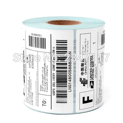 2Roll/Lot TOP Direct Thermal Labels 100MM X100MM (500 labels) zebra label usps 4" x 4"