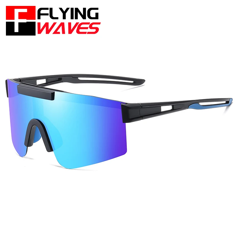 FLYING WAVES Unisex Polarized Cycling Sunglasses MTB Sports Goggles Windproof UV-resistant Driving Sunglasses for Men Women