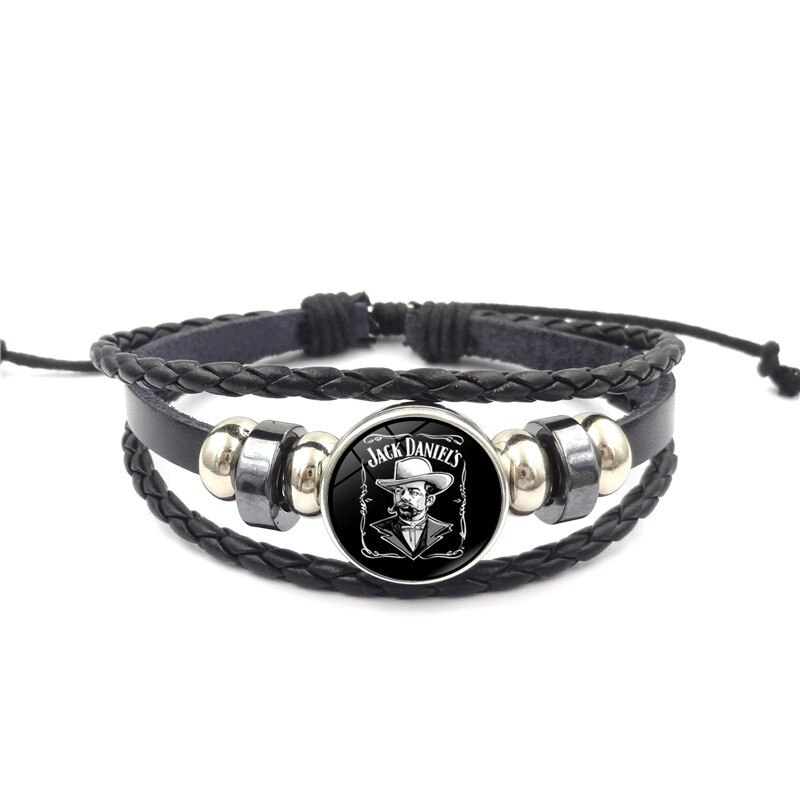 Products Accessories Jack Daniels Time Stone Braided Bracelet Retro Handmade DIY Beaded Bracelet Multilayer Hand Jewelry: Xswx1868 12