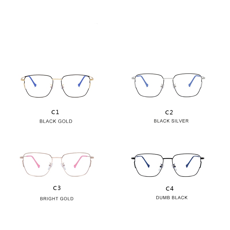 KANASTAL Anti Blue Rays Computer Glasses For Women Glasses Men Anti Rays Radiation Eyewear Frames Metal Unisex Blue rays glasses