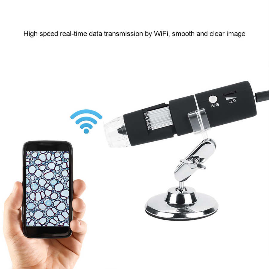 1000X Magnification 2MP WiFi Wireless Digital Microscope Electron Microscope