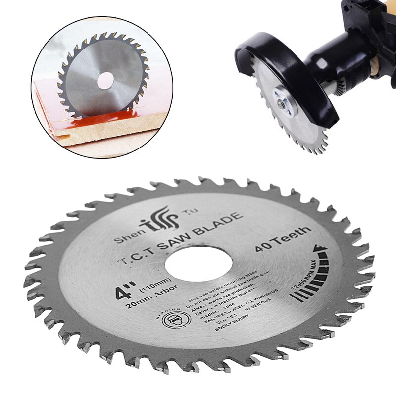 4 inch 40T Circular Sawing Blade Wood Cutting Round Discs Sawing Cutter Tools L15