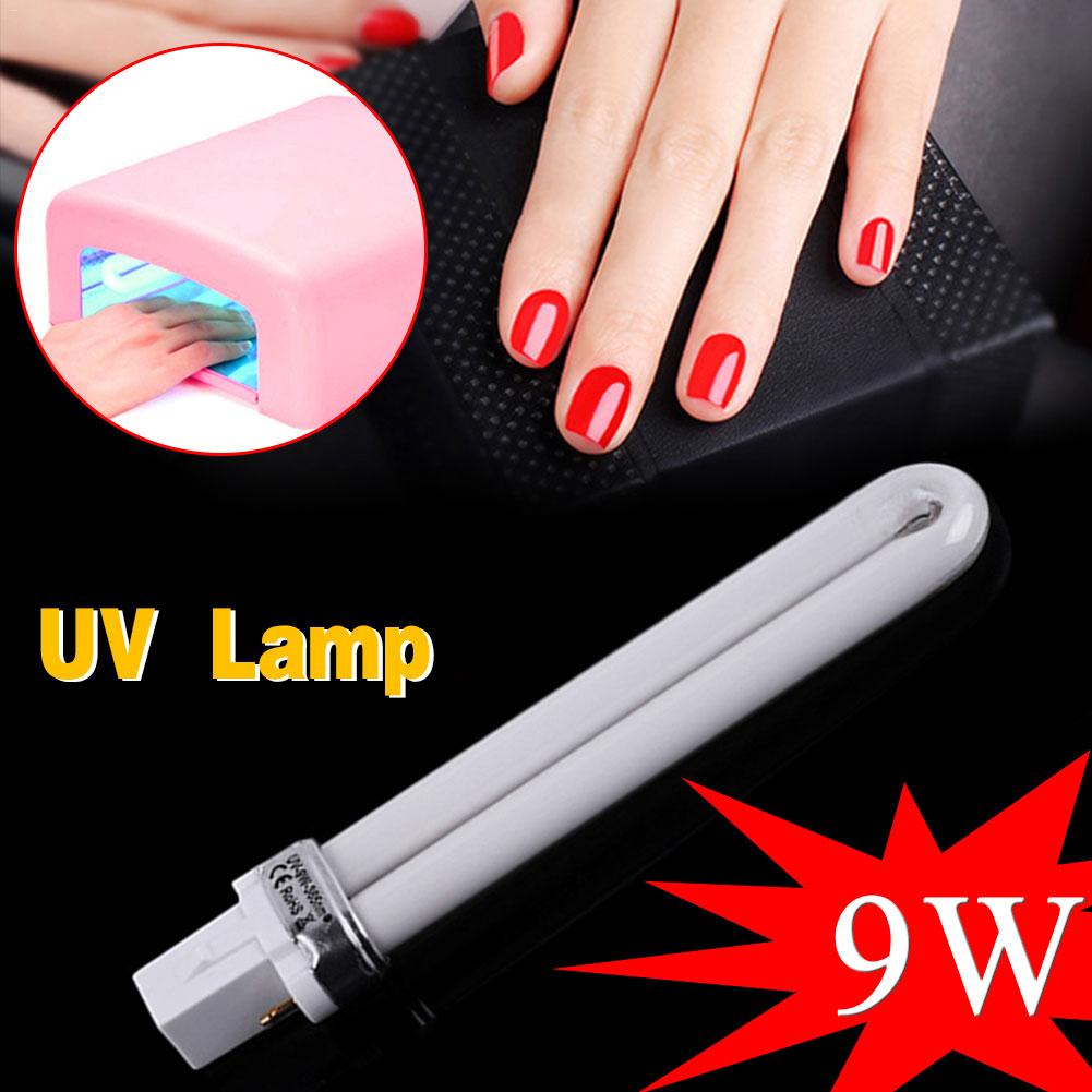 9W 365nm U en forme de Tube de Lampe UV de Dessiccateur de Clou de Lampe Ampoule Ongles Photothérapie Lampe pour L'art D'ongle