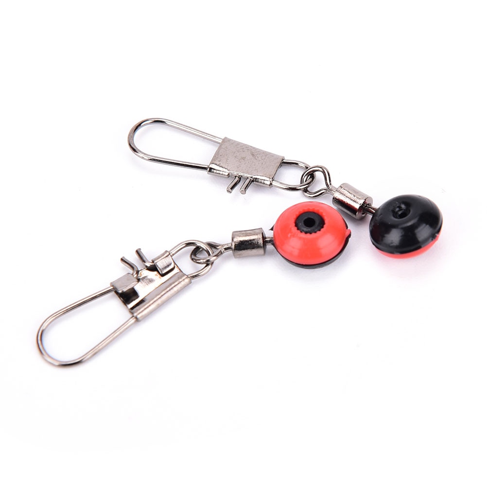 20Pcs Space Beans Fishing Connector Float Connector Rolling Swivel Fishing accessories Fishing Tackle Tool