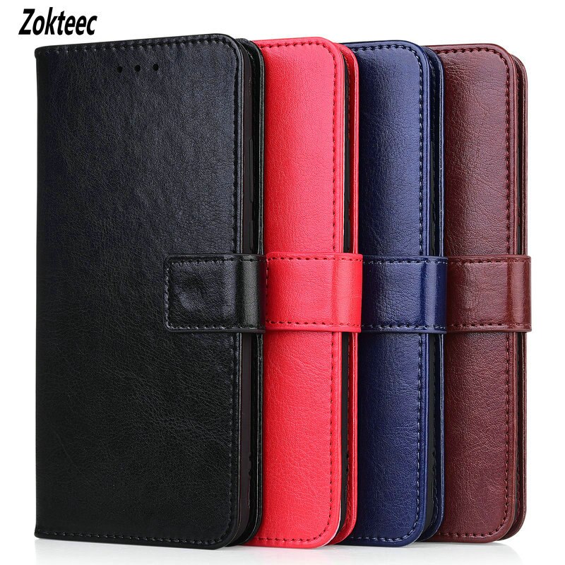 Étui portefeuille en cuir à rabat magnétique pour zte blade  a5 , avec support, housse de protection pour téléphone portable  a5