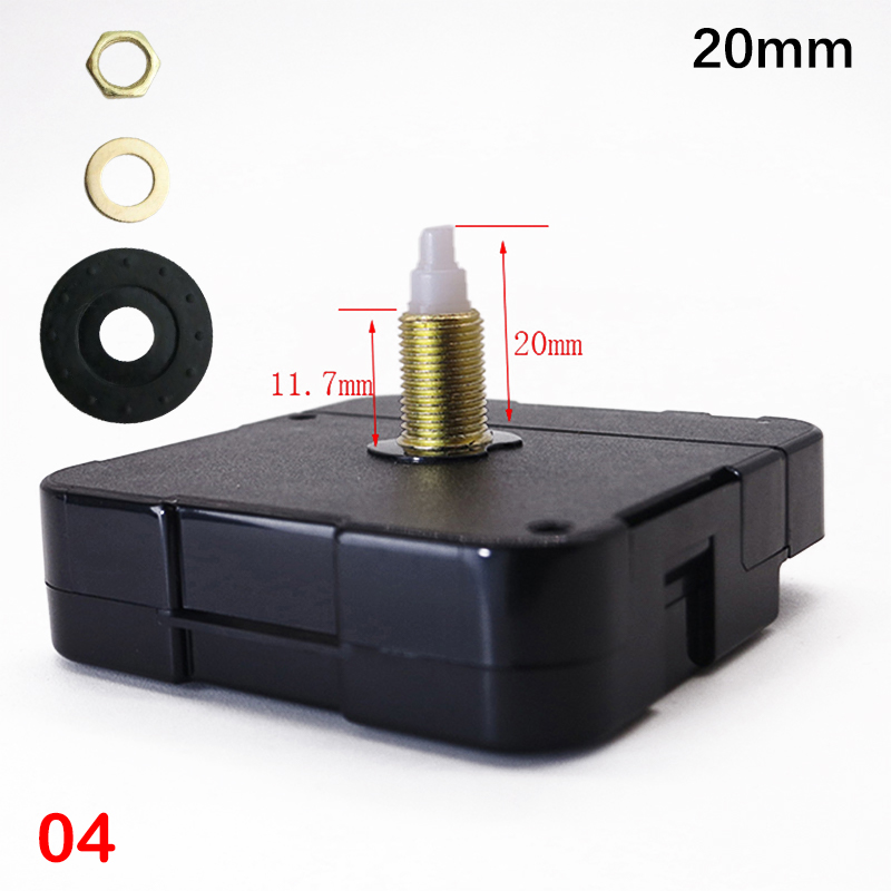 8/14.5/17/20/22.5/28/31mm Shaft Length Clock Replacement Movement Watch Accessories: WHITE