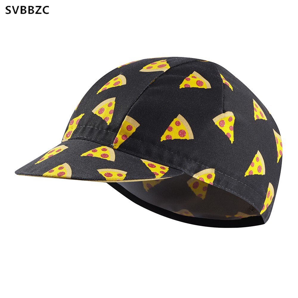 Pizza Radfahren Kappen Fahrrad Hütte Ciclismo Bicicleta Pirat Stirnband Radfahren Kappe Fahrrad Helm Tragen Radfahren Hütte Sonne UV Sport Hütte