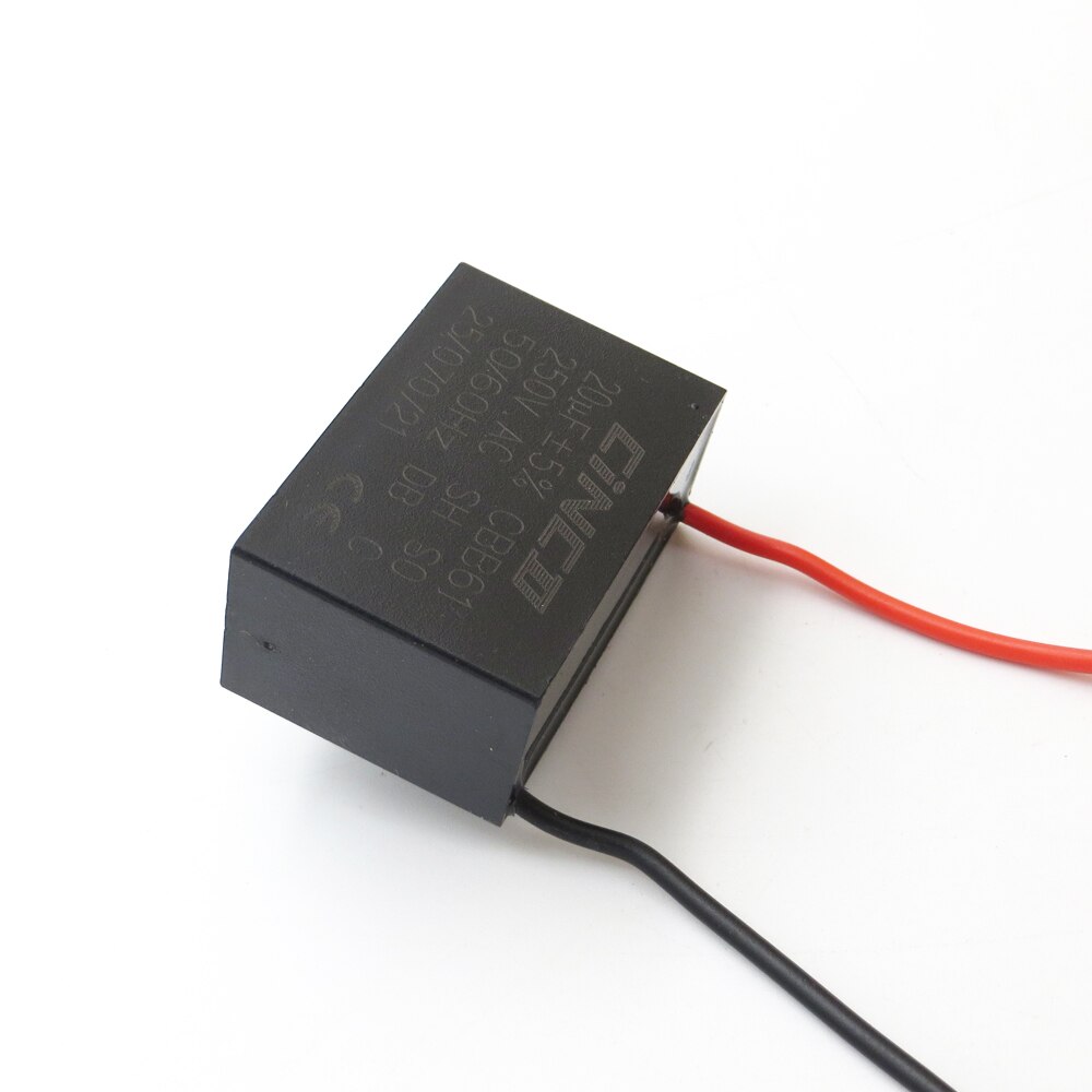250V AC 20UF CBB61 2 wires Motor Run Capacitor Speed electric fanner ventilators exhaust fan capacitor start AC