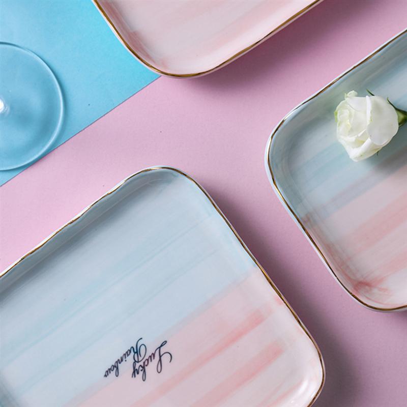 1PC Ceramic Steak Platter Food Serving Plate Western Food Plate For Restaurant