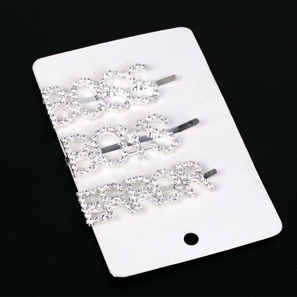 Kleine Haarspangen Damen Mädchen, 18 Stück Strass Elegant Blume