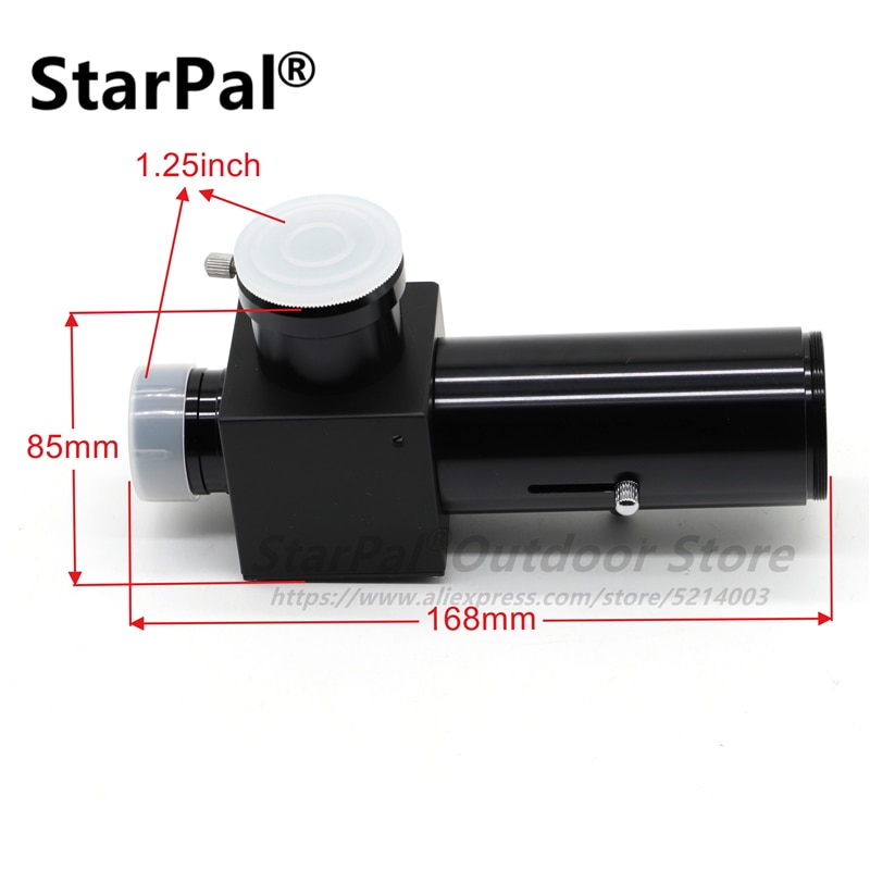 StarPal 1.25" Variable Projection Camera Adapter Adjustable Aluminum Telescope Astrophotography Flip Mirror Camera Adapter: Default Title