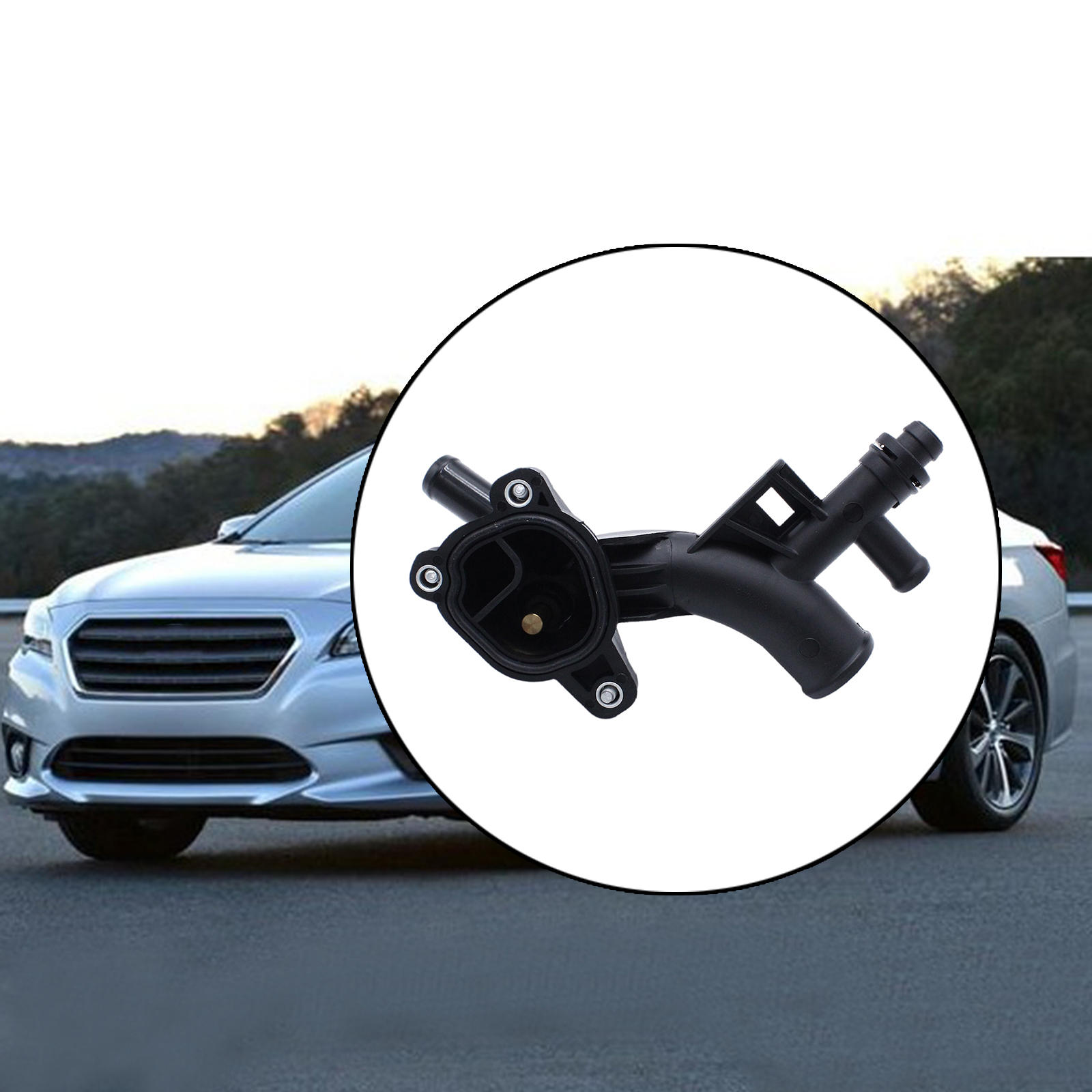 Engine Coolant Housing Water Outlet Thermostat Water Outlets Fit for Chevy for Buick 25193922