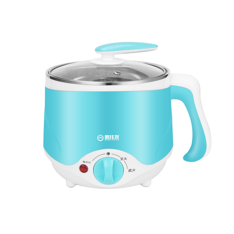Mini Elektrische Multi Fornuis Multifunctionele 304 Rvs Mini Elektrische Pot Soep Maker Student Pot Fornuis Noodle Fornuis: Blue / VS