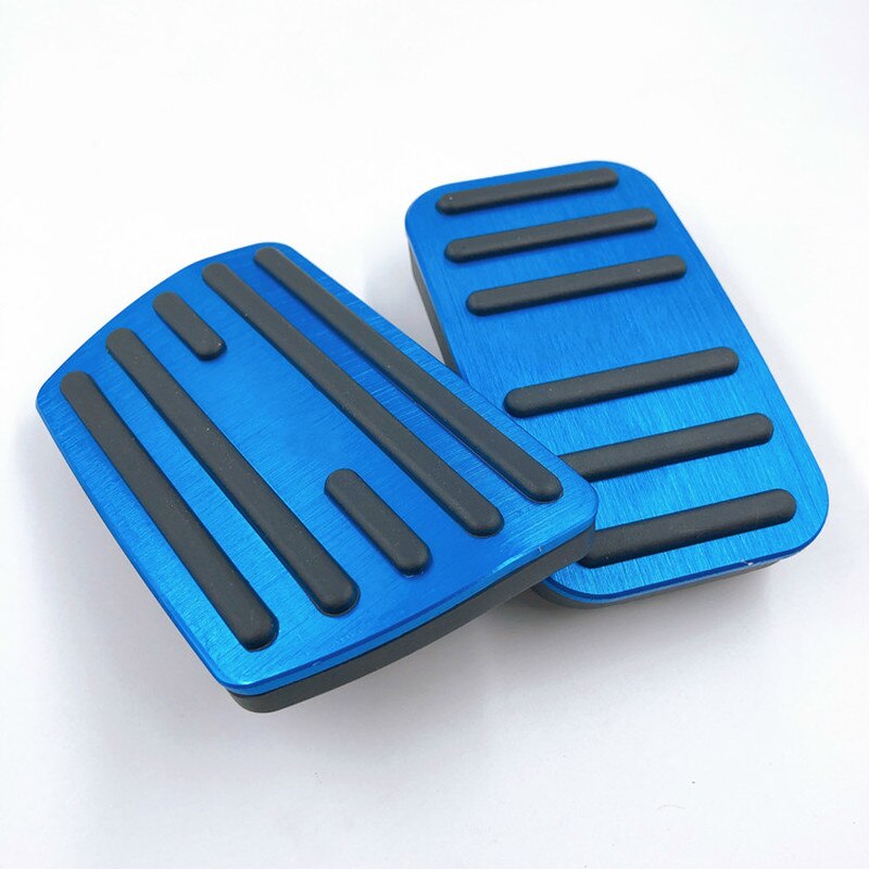 Aluminium Auto Styling Gaspedaal Gaspedaal Rempedaal Cover Non Slip Pad At Voor Honda Crv CR-V Accessoires: Blue