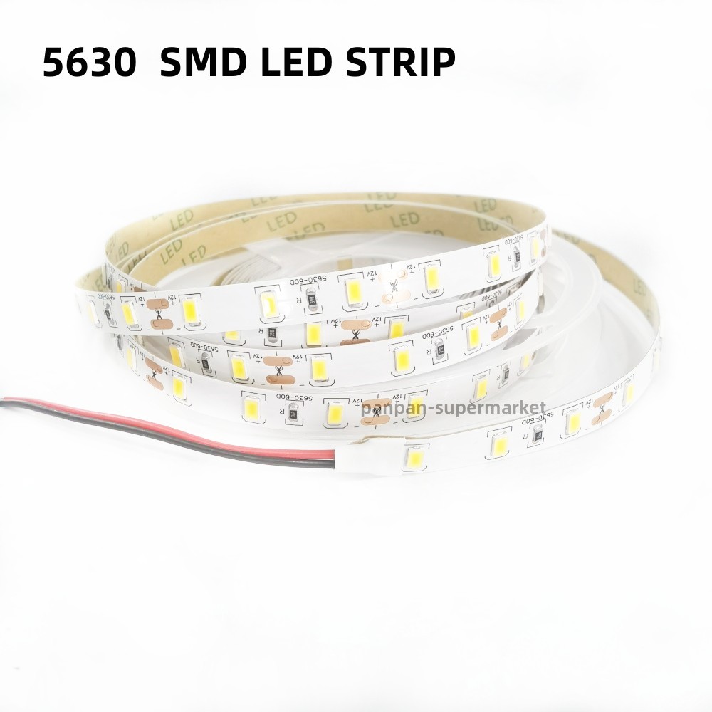 1m 2m 3m 4m 5m DC 12V Flexibele LED Strip licht 5630 SMD ip20 Niet-waterdichte 60/120/180/240/300LEDs Hoge Heldere 10mm LED Tape
